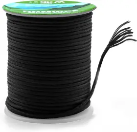 9km Dwlife 744110252323 100% Uhmwpe Braided Cord 1.0mm Black 100ft 350lb Hollow Rope For Ham