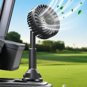 F1-c04 A2c Golf Cart Fan Rechargeable Cup Holder Base Battery Operated Cooling 3 S