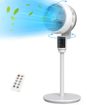Abolee 717023928319 Pedestal Fan For Bedroom With Remote 80ft Air Circulator W