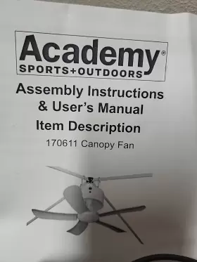 170611 Academy 17611 Sports Outdoors Canopy Breeze Fan Parts Only Power Supply #2