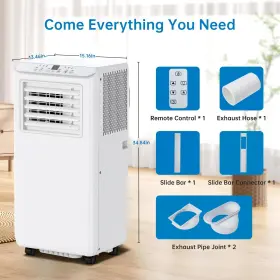 Aconee 198290046164 8000btu 3-in-1 Cools Up To 350 Sq. Ft Portable Air Conditioner White #3