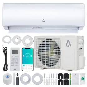 Aconee 198290104512 9k Smart Mini Split Air Conditioner/heating System 9000 Btu White