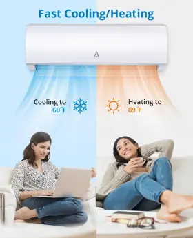 Aconee 198290746323 9000 Btu Smart Split Air Conditioner/heating System 19 Seer2 Inverter #2