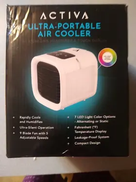 Act-portac-001 Activa Portable Indoor Air Cooler/humidifier Desktop - Open Box Brand New