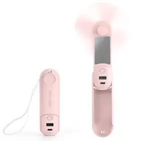 Aderroo 764129220564 Handheld Portable Fan 5 In 1 Mini Usb Rechargeable Pocket Small 16 24