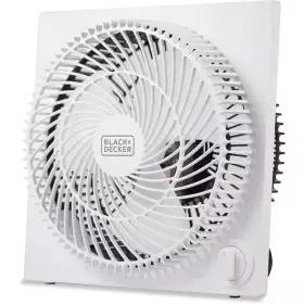 Adrinfly 313043832843 9 Inch 3 Speed Mini Box Fan Tabletop White