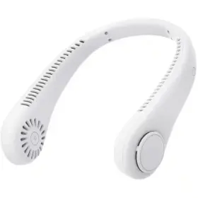 3-fan Adrinfly 744759675958 7.88 Inch Speeds Personal Fan Bladeless Portable Hand Free 360 Cooling Air