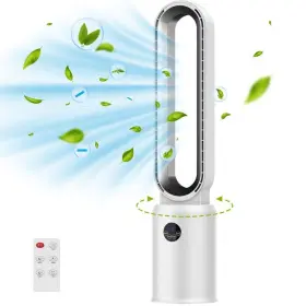 106803603 Advwin Bladeless Tower Fan With Remote Air Circulator Cooling Free Ship