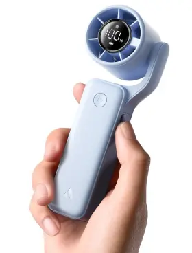 Aecooly Acuspf04bk Portable Handheld Fan 3 In 1 Steady Hands Free Powerful 15000 Rpm