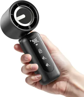 X008 Ageyou Portable Handheld Mini Fan Speed 1-100 Adjustable Turbo Personal Black