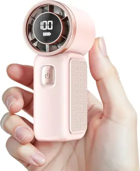 X398 Ageyou Portable Handheld Mini Fan 6 Gear Wind Hand Small Travel Personal Held Fans R