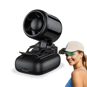 N616-a Ahuccf Portable Clip On Fan 3in1 Handsfree Mini Hat Fans Battery Powered Personal