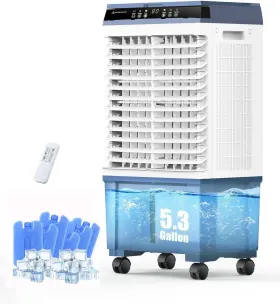Jh310y Air Choice 937590207820 6 Ice Box And 5.3 Gal Tank 1800 Cfm Evaporative Cooler Open