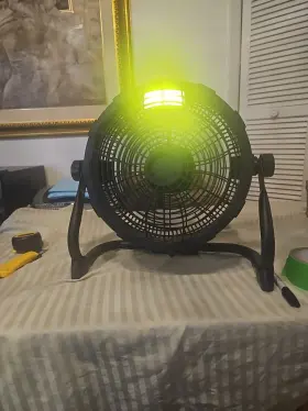 Fd10011 Air Choice 12 Inch Rechargeable Battery Powered Fan W Light Portable Inches