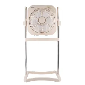 Ai-4500 Air Innovations 12 Inch Swirl Cool Tabletop And Stand Fan W Remote Cream New