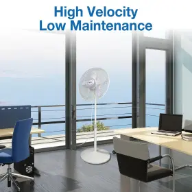 9119 Air King 046013390806 18-inch 3-speed Commercial Grade Adjustable Oscillating Pedestal Fan 1/ #3