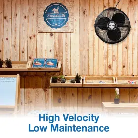 9318 Air King 046013394705 Industrial Grade High Velocity Multi Mount Fan 18-inch Black #3