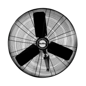 9035 Air King 046013395504 30-inch Industrial Grade Oscillating Wall Mount Fan 1/4-horsepower