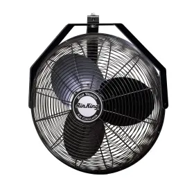 9518 Air King 715658523534 18-inch Industrial Grade Wall Mount Fan 1/6-horsepower Black