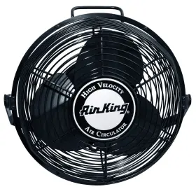 9312 Air King 745332532606 Powder Coated Steel Multi Mount Wall Fan Black