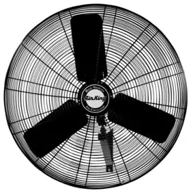 5130 Air King 9025 24 Inch W Cfm 3-speed Oscillating Wall Mounted Fan