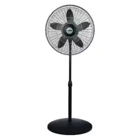 9118 Air King 18 Inch Blade Dia Pedestal Fan Oscillating 3 Speeds 120vac Black