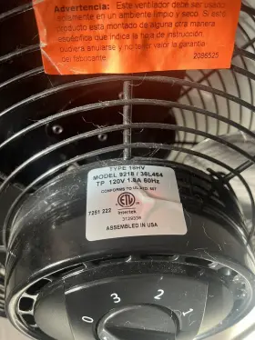 9218 Air King Commercial Fan 18 Inch Dia 120v 3 Speed No Stand 60hz 1.8a #3