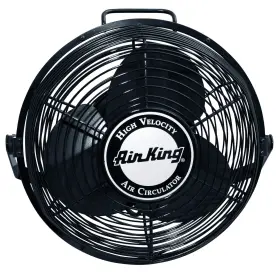 9312 Air King Powder-coated Steel Multi-mount Wall Fan Black