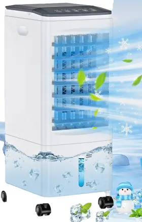 Aircooler 774882973393 3-in-1 Windowless Air Conditioner Evaporative Cooler Kitchen Volume Read