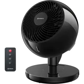 Mate2-f-2 Airmate Mate2 Black 10 Speed Air Circulator Fan With Remote/timer 12 Inch Portable