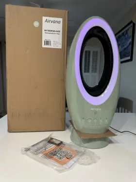 Av1880fan-sge Airvana Cordless Indoor/outdoor 4-speed Bladeless Fan Rechargeable Sage