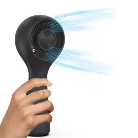 Aishujie 751901396494 3 Speed Usb Rechargeable Portable Desk Fan With Hanging Small Black