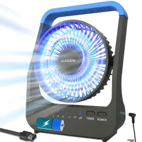 Fsgdc03 Alagoon Portable Desk Fan D Battery Operated For Hurricane Powered By Usb C