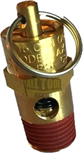 All Tool Depot 726084299931 New 1/4 Inch Npt 250 Psi 94 Scfm Air Compressor Relief Pressure Safety Valve Tank P