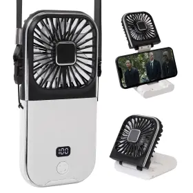 F30pro Allxin Portable Digital Display Personal Handheld Fan Foldable Mini Quiet Usb Recha