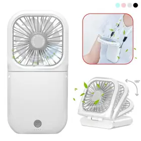 Fan-0414-422 Allxin Portable Neck Fan Mini Quiet Handheld Personal 0-180 Foldable Usb Rechargeab