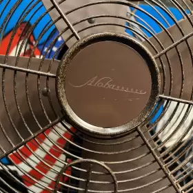 46018 Aloha Breeze 12 Inch Oscillating Table Fan Bronze Office Modern Mid Century Desk #2
