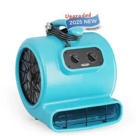 Ge2000tf Alorair Aloriar 1/3 Hp 2000 Cfm 3 Speed Air Mover Carpet Dryer Floor Fan Blower - Timer