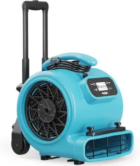 Ge3000hcw Alorair 3000 Cfm Air Mover Blower Fan With Handle Wheelkit For Floor Drying