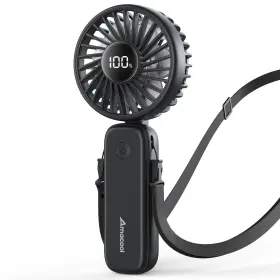 Bp1196 Amacool Handheld Fan Foldable 5000mah Rechargeable Hand Fans With Powerful C