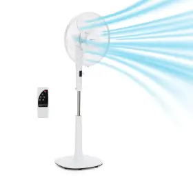 Fs40-16fr Amazon Basics 16 Dc Motor Standing Floor Fan 12 Speed With Remote 3 Breeze Modes