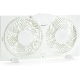 Wdf9-1d Amazon Basics Window Fans For Home Bedroom Twin Heads Cooling Airflow Exhaust