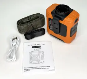 Amken 735626321214 Waist Fan - Belt Portable Clip With 10 000mah Battery Bank