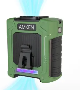 Gy009 Amken Waist Fan - Portable Belt Clip Cooling With 10000mah Battery 35h Runtime
