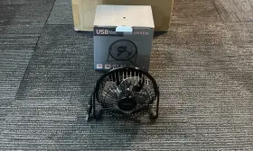 Qt-u401 Amken Qty 2 Small Desk Fan Usb Powered 360 Rotation Dc 5v