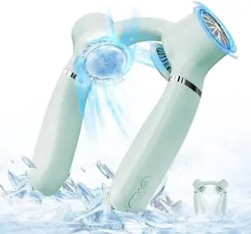 Al-fb08-gr Amlink Neck Air Conditioner Fan Portable With Small Mint Green