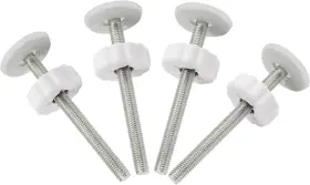 Rod03 Amorbase Pet Gates Spindle Rods 8mm M8 - Replacement Parts Threaded 9cmlong White