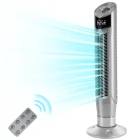 5375 Antarctic Star Tower Fan 360 Oscillating Quiet Cooling 24h Timer Remote