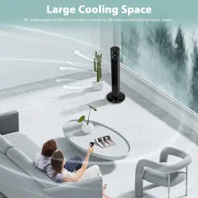 Antarctic Star 613464773559 Tower Fan Portable Electric Oscillating Quiet Cooling Remote Control Stan #3