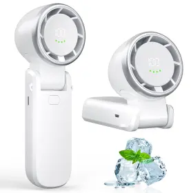 Antsmanpow 736954825801 Portable Handheld Turbo Cooler 5000mah 100-speed Rechargeable Travel Fan